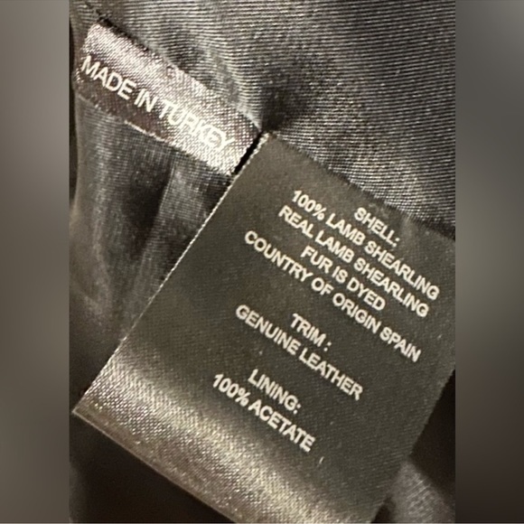 Shearling and leather jacket - Picture 6 of 8